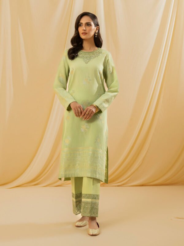2 Piece - Dyed Extra Weft Jacquard Suit